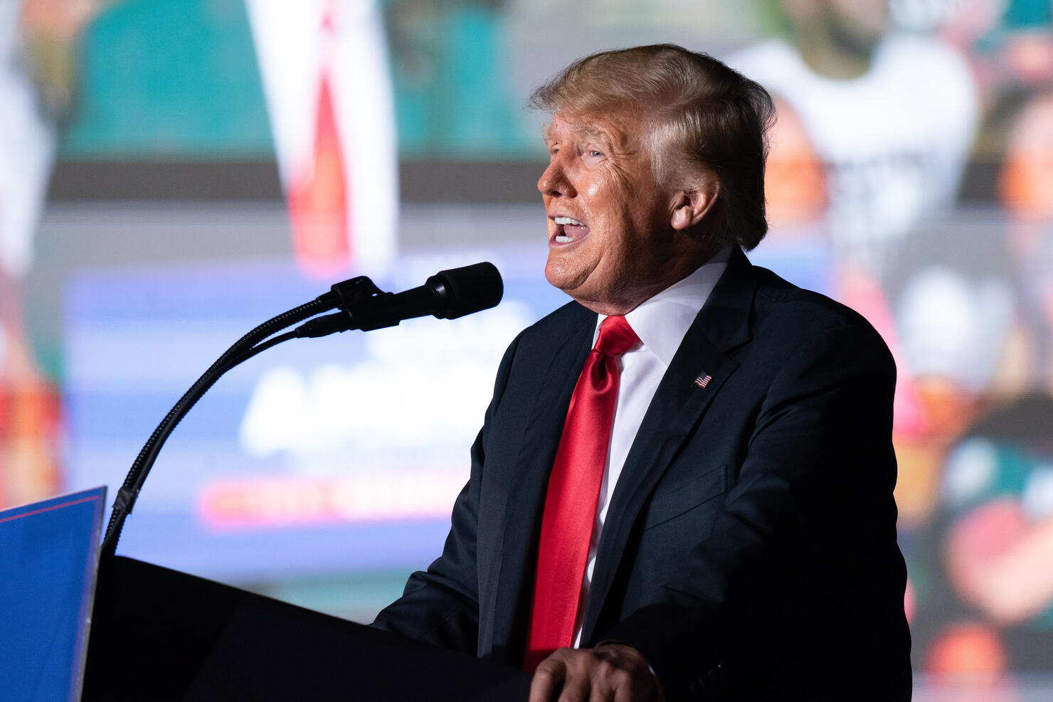 Former President Trump Holds Rally In Perry, Georgia