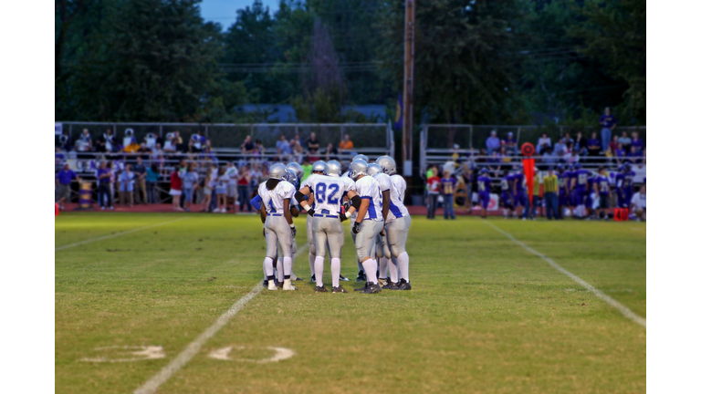 Football huddle