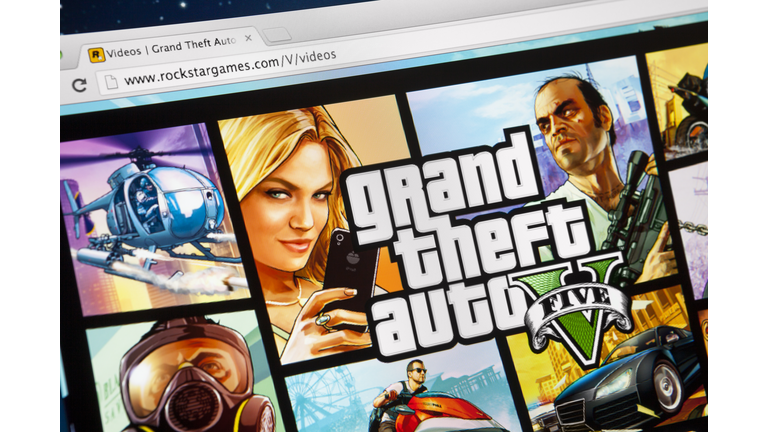 Grand Theft Auto 5 on iMac screen