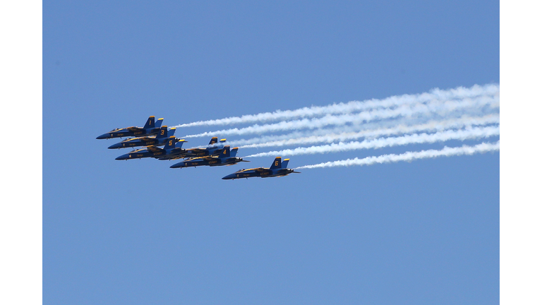 Blue Angels Fly Over Detroit In Tribute To Healthcare Workers