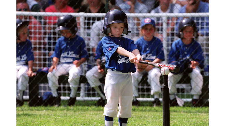 An unidentified tee ball player of the South Berke