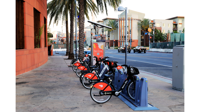 Los Angeles Metro Bike Share Hub at Little Tokyo