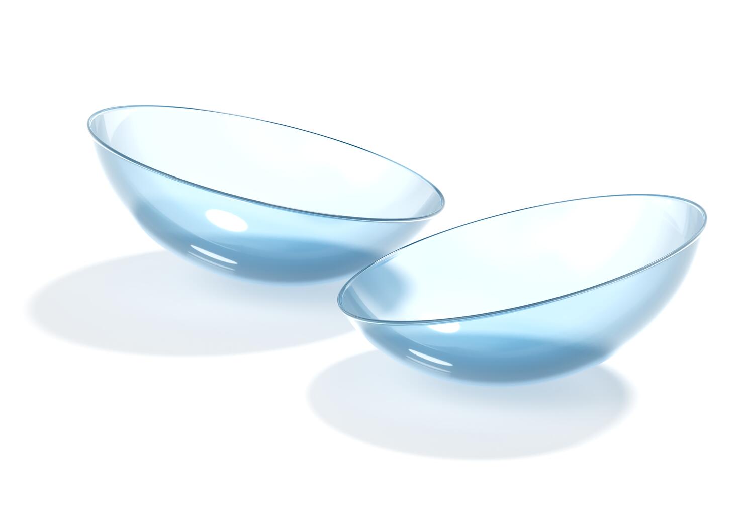 Contact lens isolated 3d rendering