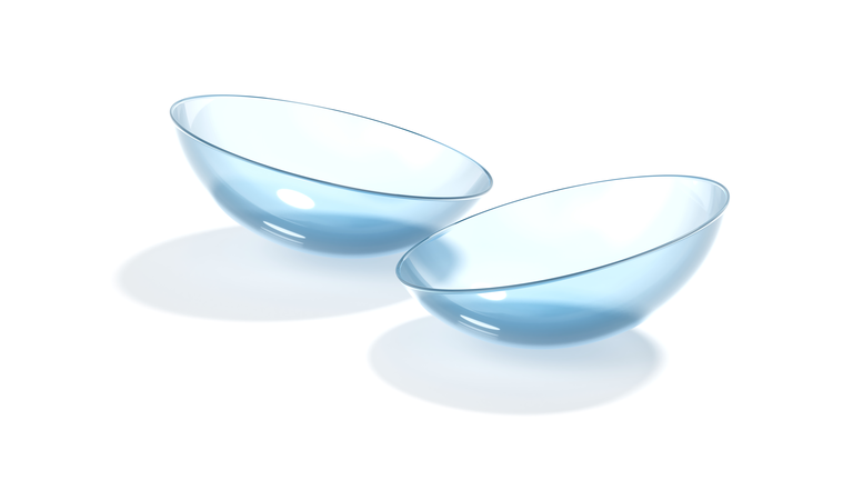 Contact lens isolated 3d rendering