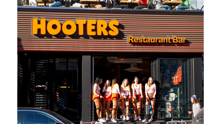 Hooters restaurant and bar on the trendy Crescent St in Montreal