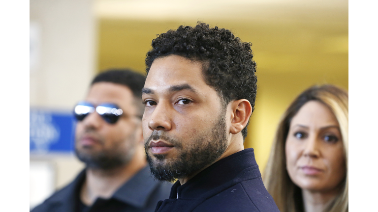 Actor Jussie Smollett Appears Outside Of Court After It Was Announced That All Charges Have Been Dropped Against Him