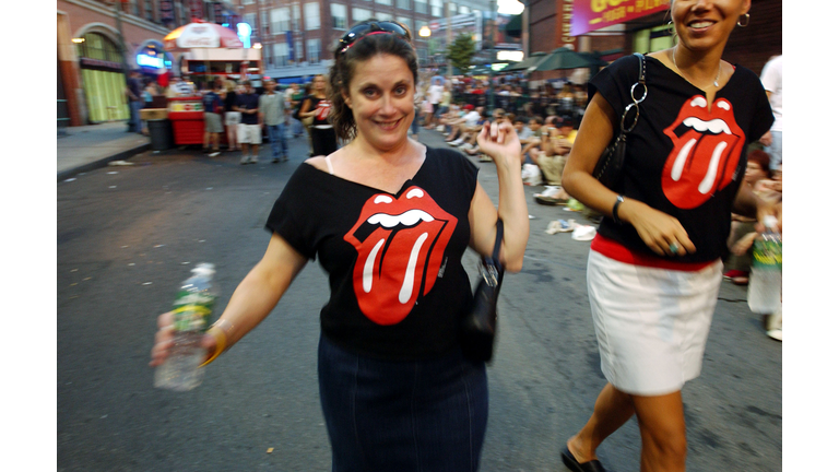 The Rolling Stones On Stage At Fenway Park