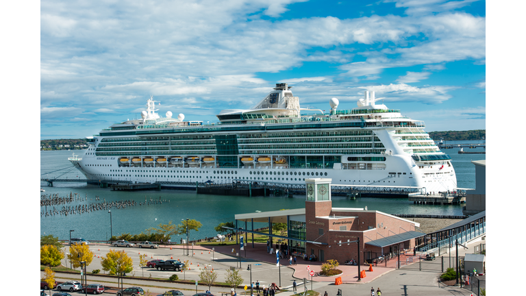 Royal Caribbean cruise ship Serenade of Seas in Portland, Maine