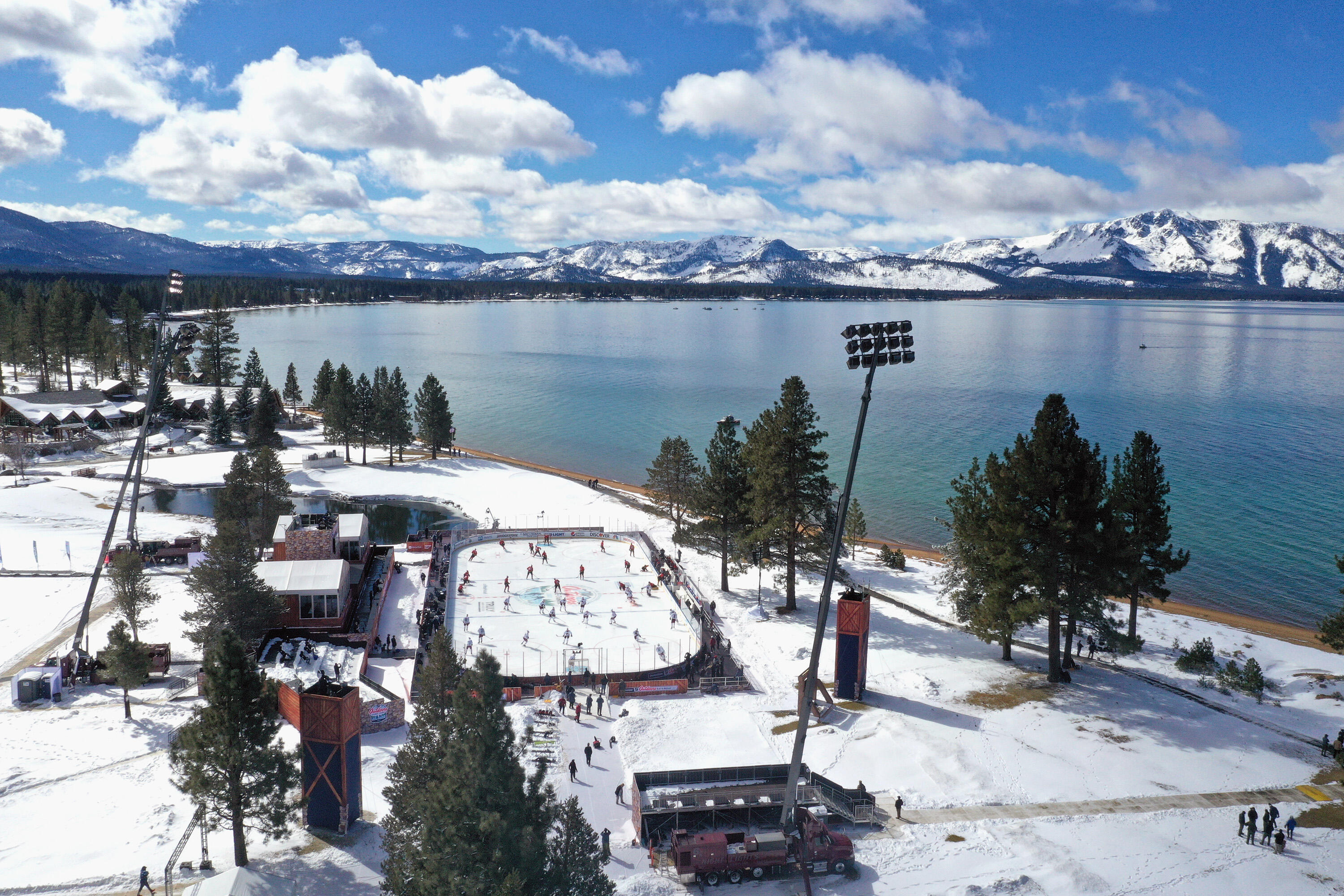 NHL outdoors at Lake Tahoe