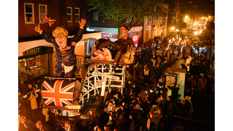 Lewes Bonfire Societies Put On Annual November 5th Display