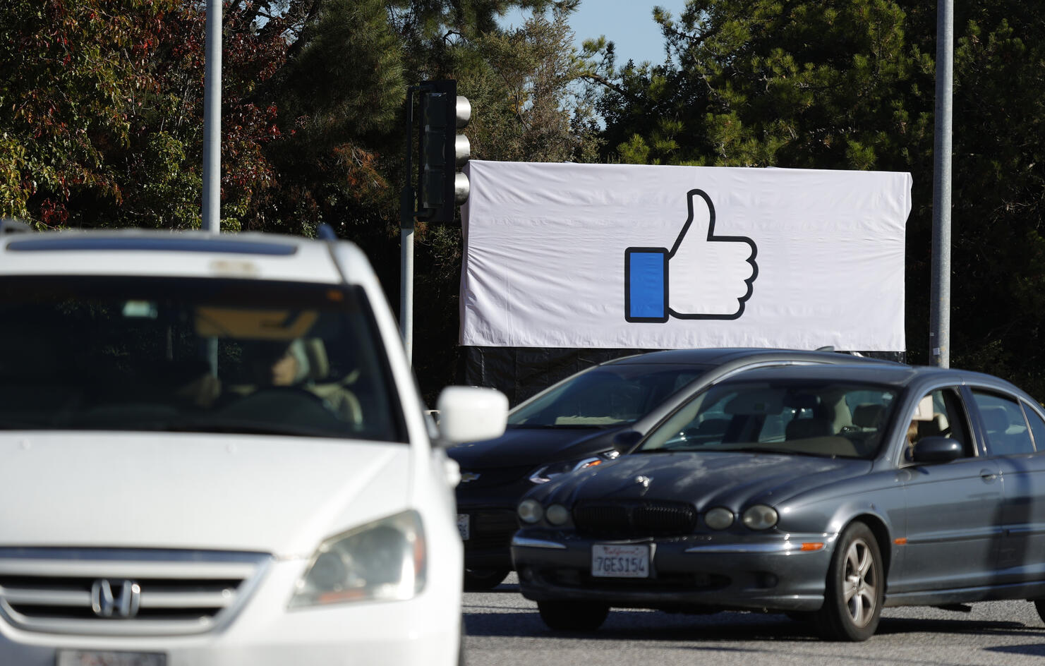 Facebook Covers Sign At Menlo Park Headquarters