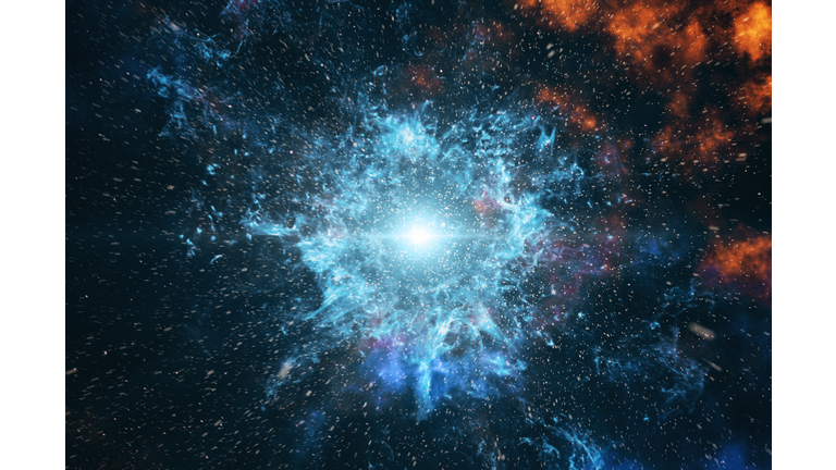 Big Bang in Space, The Birth of the Universe 3d illustration