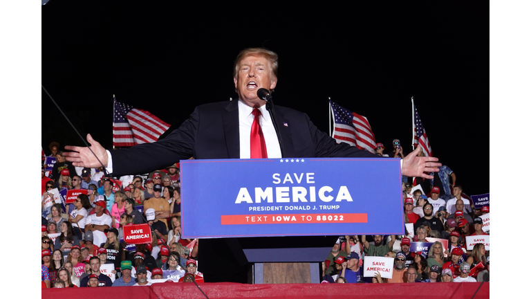 Donald Trump Holds Rally At Iowa State Fairgrounds