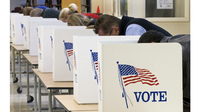 Voters cast their ballots on Election Da