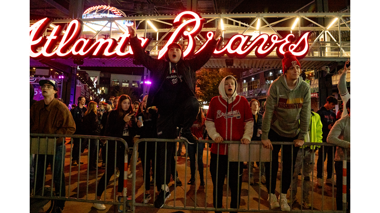 Atlanta Fans Watch Their Braves In The World Series