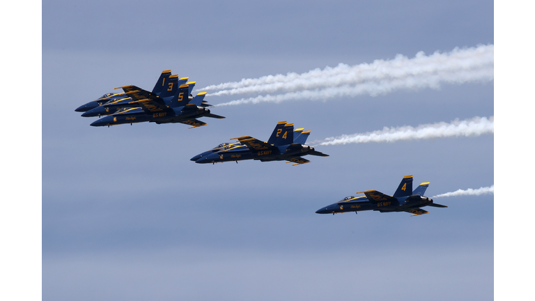 Blue Angels And Thunderbirds Flyover D.C. Area In Tribute Of Healthcare Workers And First Responders