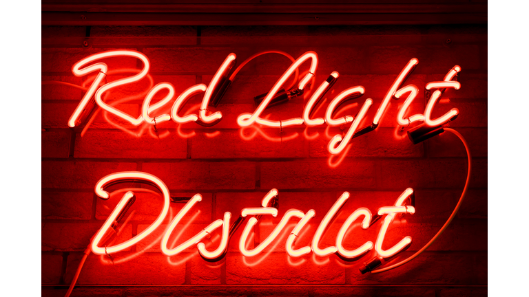 Red Light District neon sign