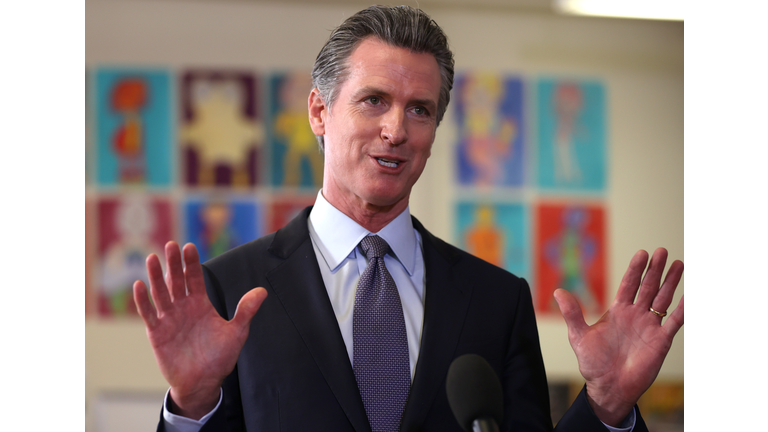 California Governor Newsom Speaks On State's School Safety And Covid Prevention Efforts