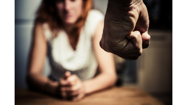 Woman in fear of domestic abuse