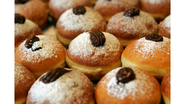 Traditional Food For The Jewish Festival Of Hanukkah