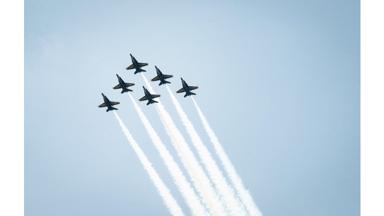 Blue Angels Fly Over Nashville In Tribute To Healthcare Workers