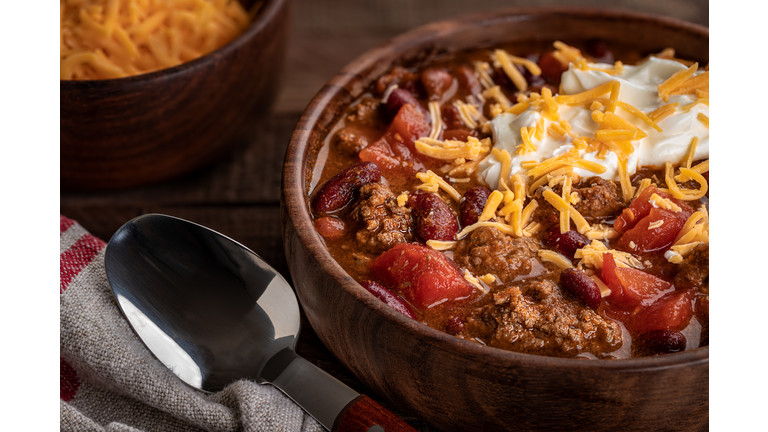 Bowl of chili con carne