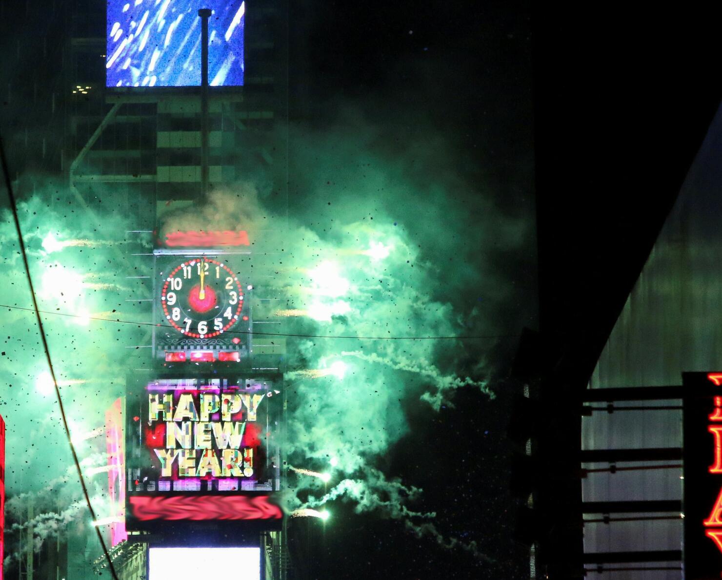 Happy New Year at Times Square New York City
