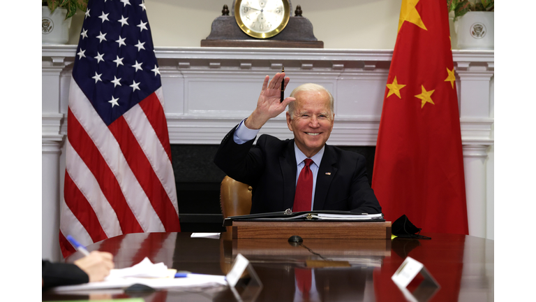 President Biden Meets Virtually With China's President Xi