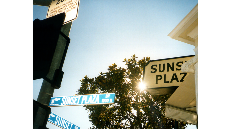 Sunset Plaza, Sunset boulevard, West Hollywood, California