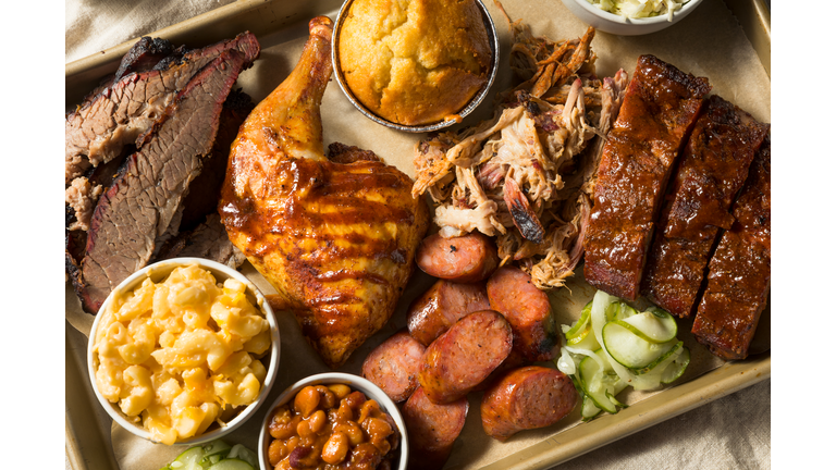 Homemade Barbecue Platter with Ribs