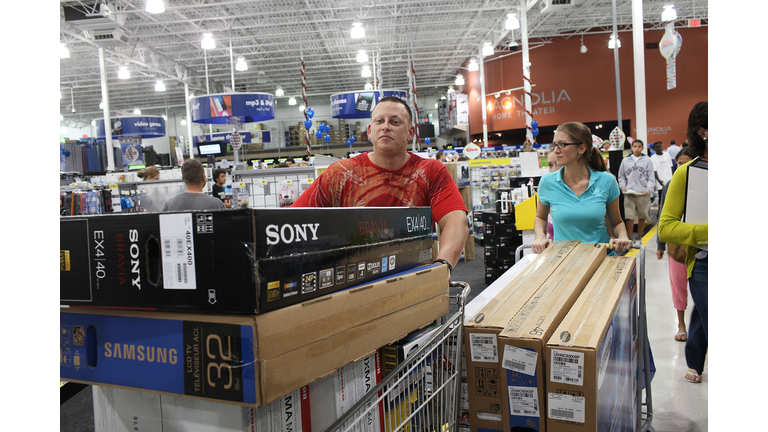 Black Friday Shoppers Hunt For Holiday Bargains