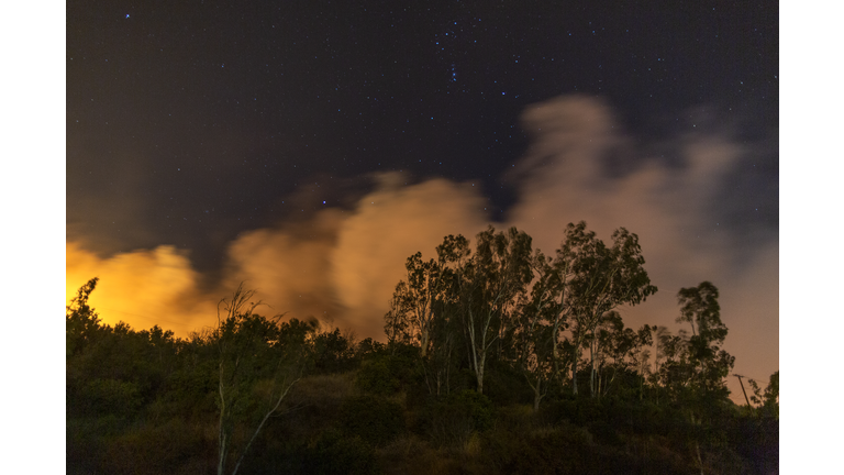 "Extreme" Santa Ana Winds Spark New Wildfires In Southern California