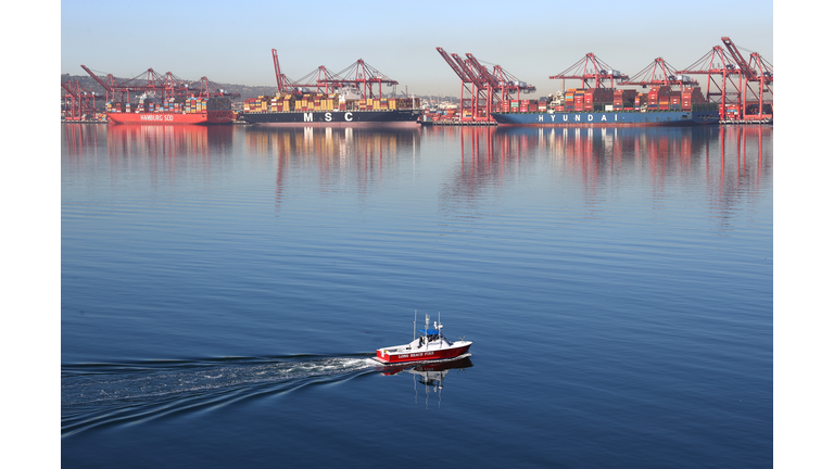 Senator Padilla Visits Port Of Long Beach To Highlight Infrastructure Legislation