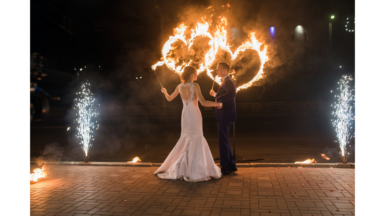 set fire to the couple