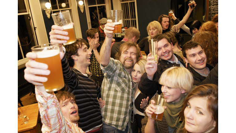  riotous drinking party in public bar 