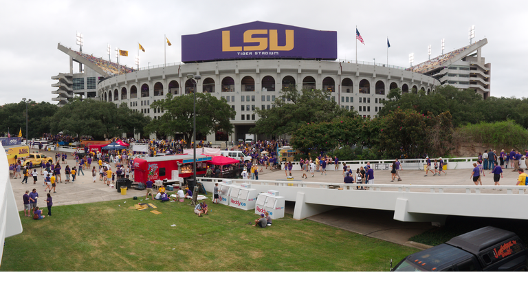 LSU Tiger Stadium during a game.