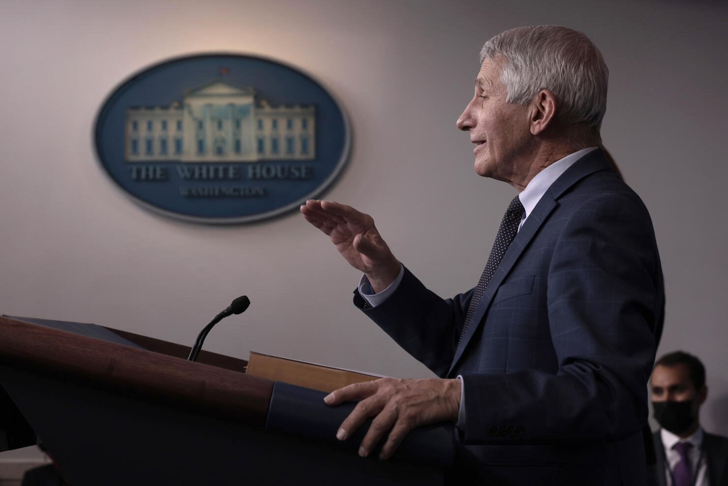 Jen Psaki Is Joined By Dr. Fauci For White House Press Briefing