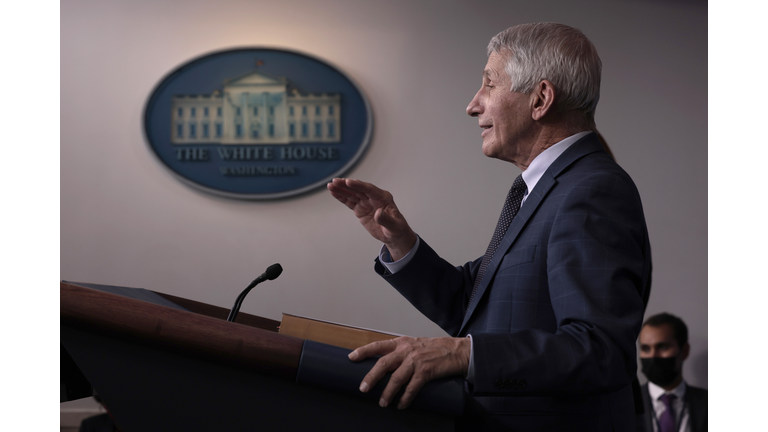 Jen Psaki Is Joined By Dr. Fauci For White House Press Briefing