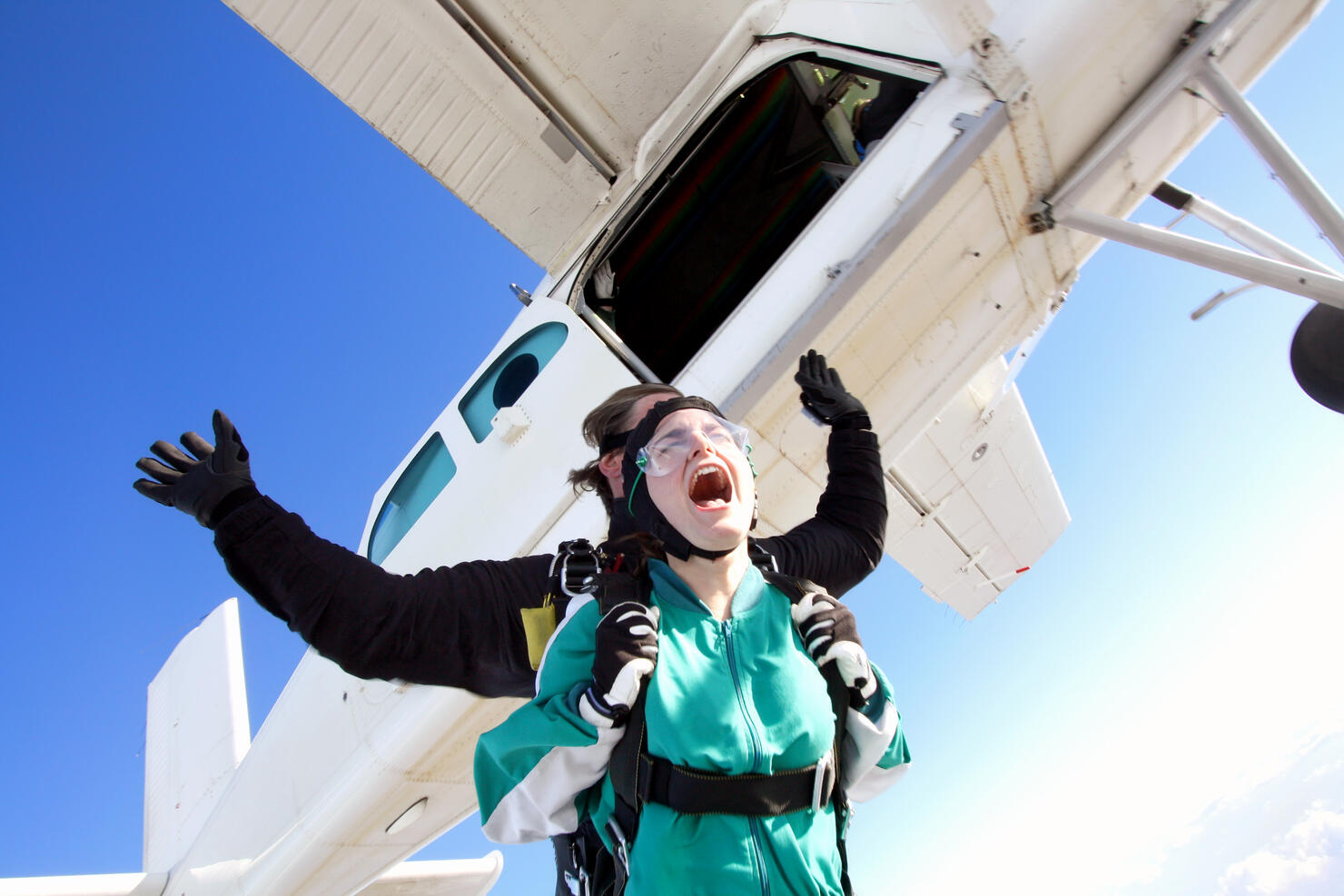 Tandem skydiving