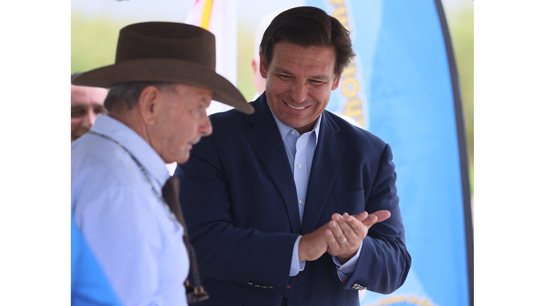 Florida Governor Ron DeSantis Kicks Off The 2021 Python Challenge In The Everglades