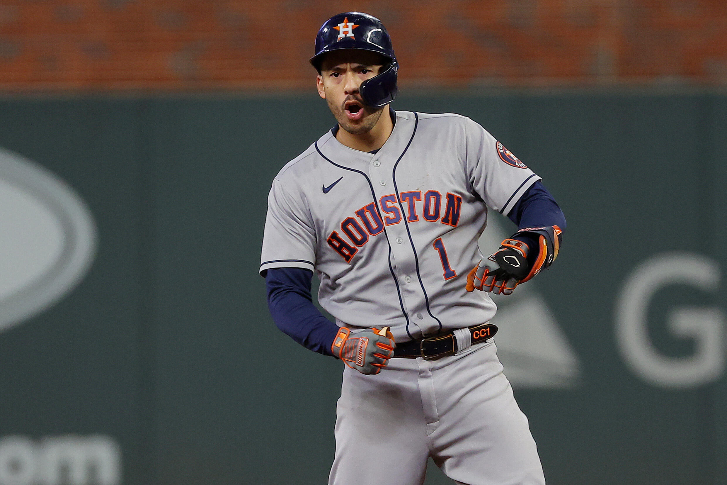 Carlos Correa Makes Sure His Wife and Son Get in On the Houston