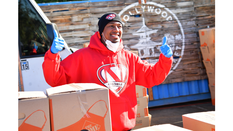 HollyGold And Yamashiro Hollywood Donate 2,000 Meals To The Community With The Help Of Nick Cannon And Ellen K.