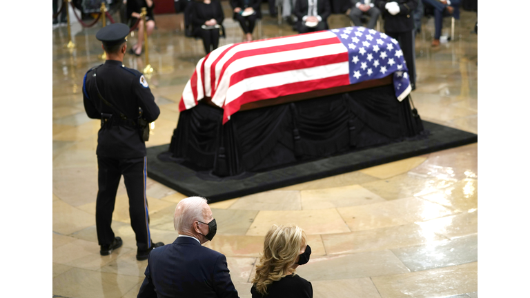 Bob Dole Lies In State At U.S. Capitol