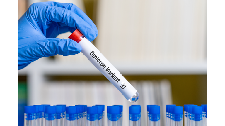 Omicron Variant on test tube