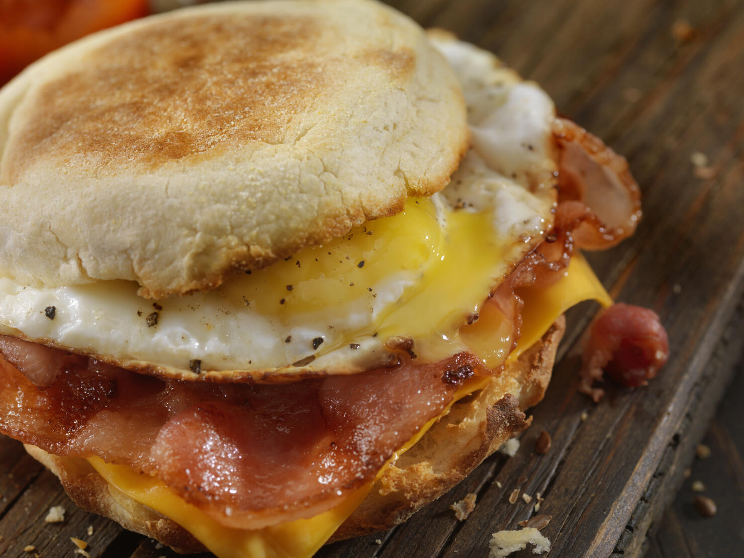 Bacon, Egg and Cheese Breakfast Sandwich