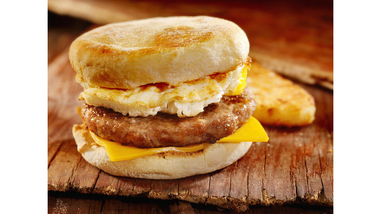 Sausage and Egg Breakfast Sandwich