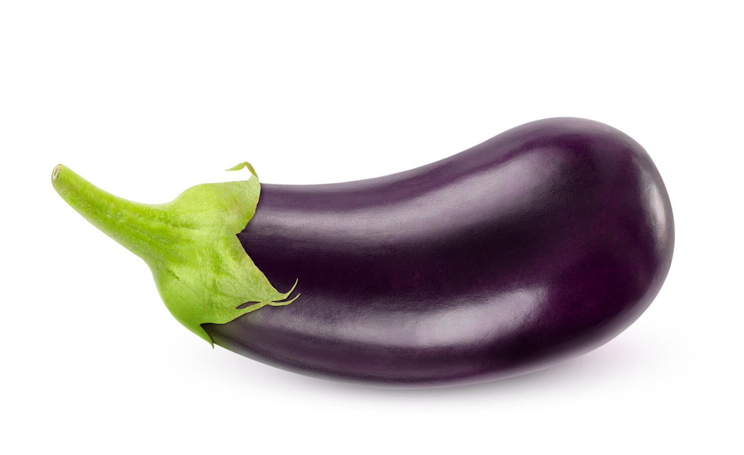 Eggplant isolated on white