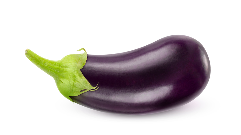 Eggplant isolated on white