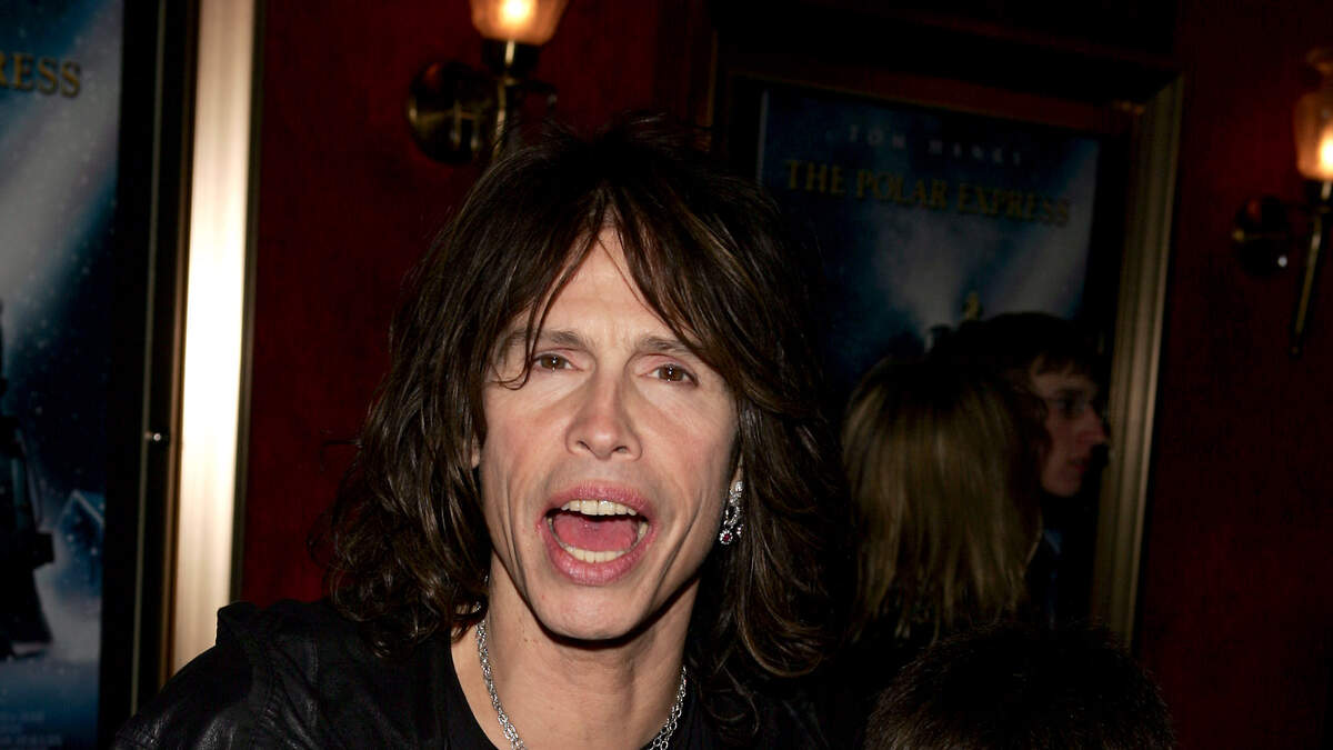 Steven Tyler and his son Taj during The Polar Express New York, FilmMagic