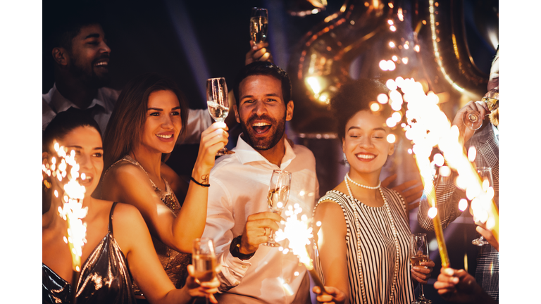 Celebrating with closest people